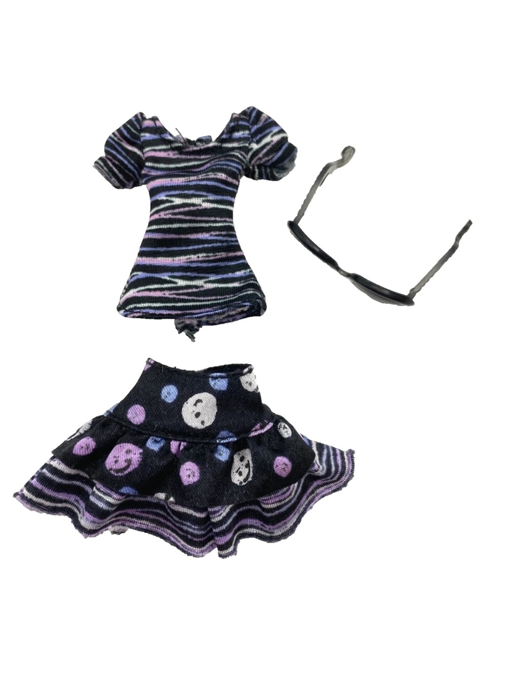 Monster High G1 Scaris City of Frights Catrine DeMew Shirt & Skirt & Sunglasses